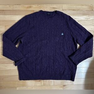 Brooks Brothers Dark Purple Crewneck Sweater